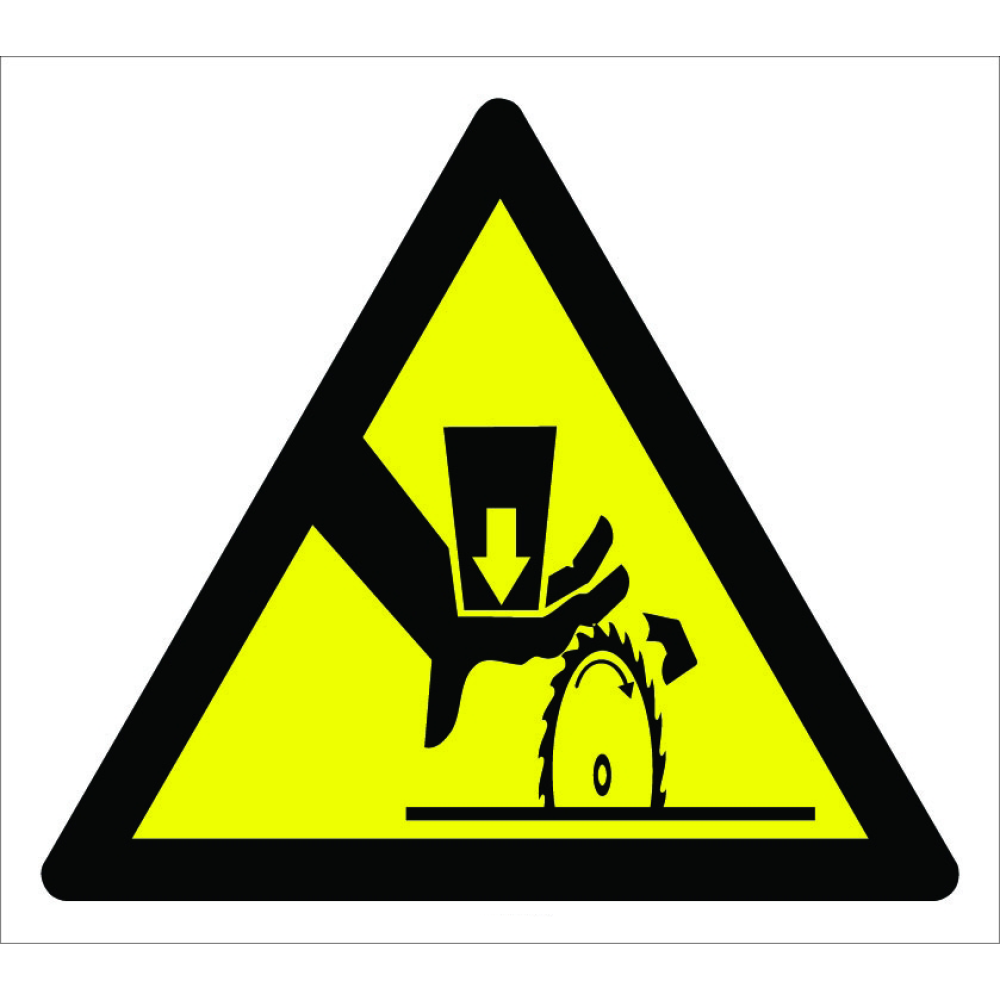 Caution Hand Cut Injury Hazard Sign Board Signage Label