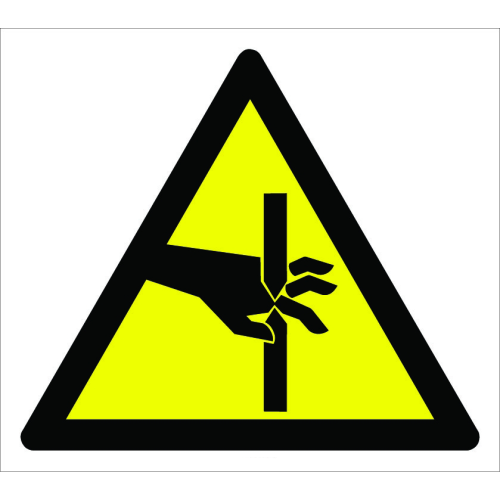 Caution Hand Cut Injury Hazard Sign Board Signage Label