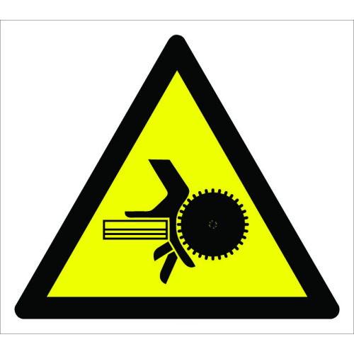 Caution Hand Cut Injury Hazard Sign Board Signage Label