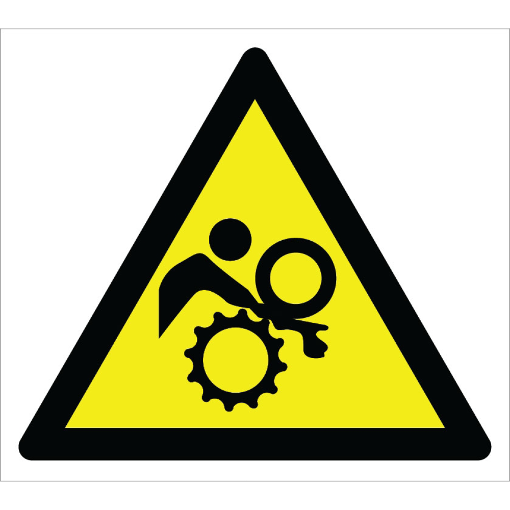 Caution Hand and Arm Trapping Hazard Sign Board Signage Label