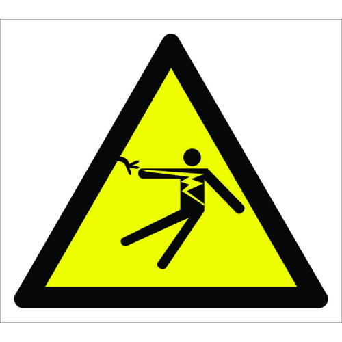 Caution Electric Shock Hazard Sign Board Signage Label