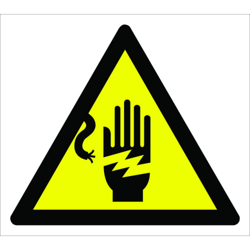 Caution Electric Shock Hazard Sign Board Signage Label