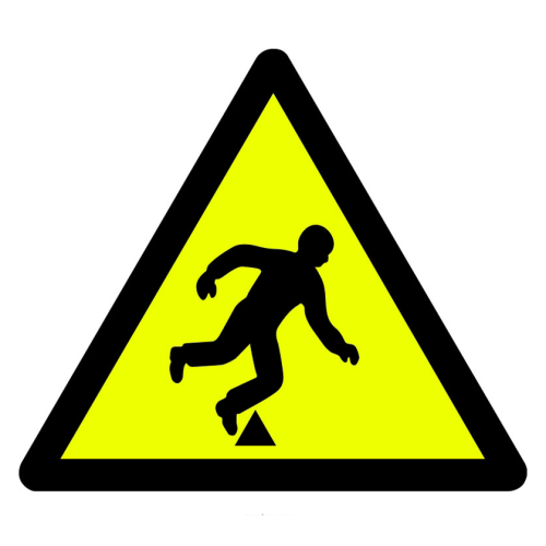 Caution Obstacle Stumble Fall Hazard Sign Sign Signage Label