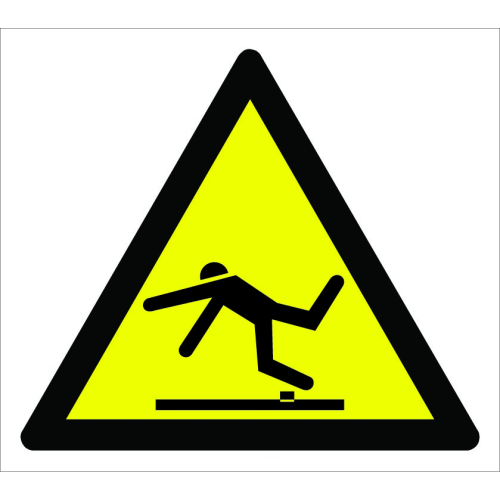 Caution Obstacle Stumble Fall Hazard Sign Sign Signage Label