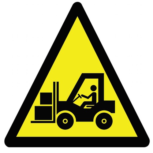 Attention Forklift Exit Sign Forklift Signage Sign Label