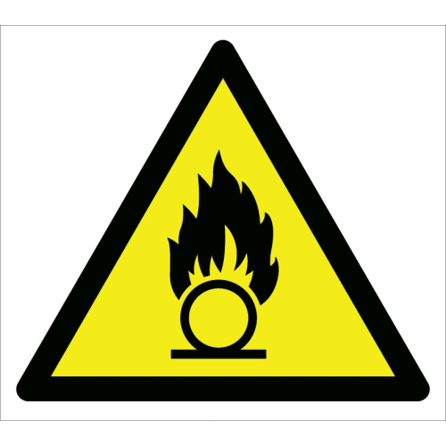 Caution Oxidizing Bullet Sign Signage Plate Label