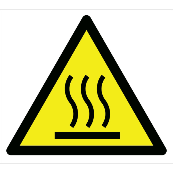 Caution Hot Surface Burn Hazard Sign Signage Label