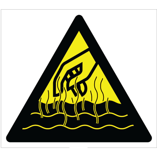 Caution Hot Surface Burn Hazard Sign Signage Label