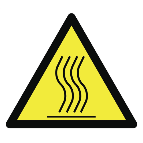 Caution Hot Surface Burn Hazard Sign Signage Label