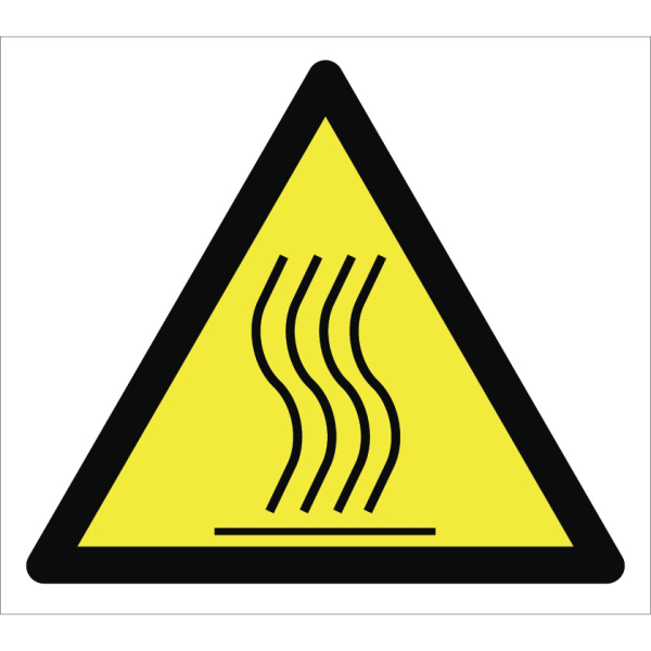 Caution Hot Surface Burn Hazard Sign Signage Label