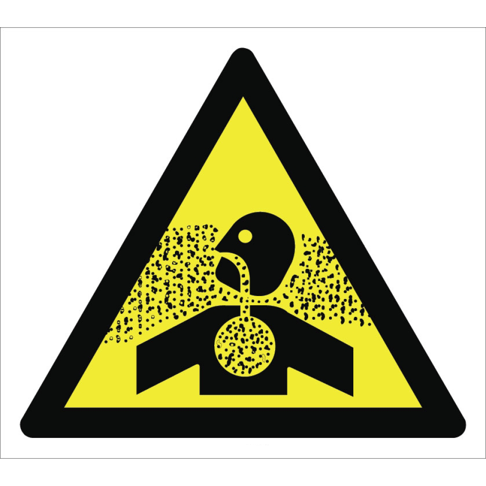 Caution Inhalation Hazard Sign Signage Label