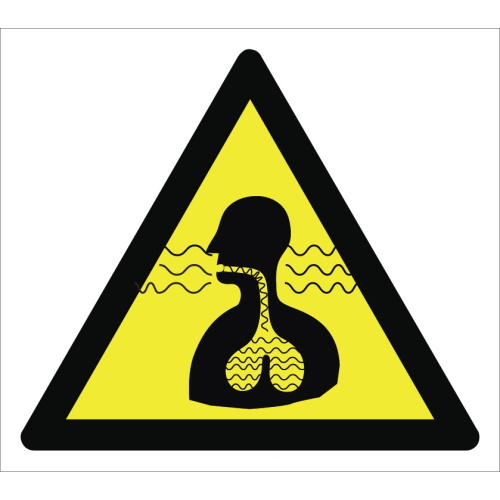 Caution Inhalation Hazard Sign Signage Label