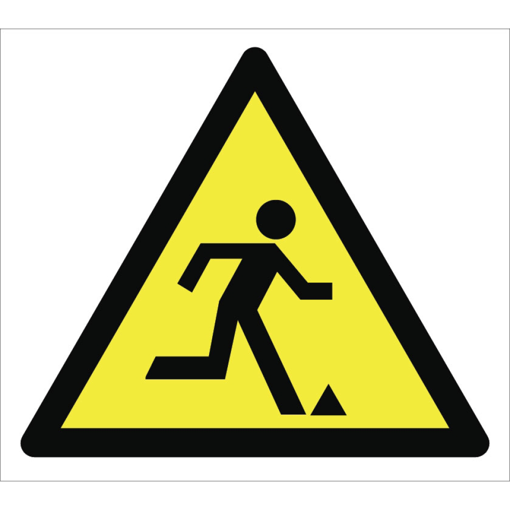 Caution Stumble and Fall Hazard Sign Signage Label