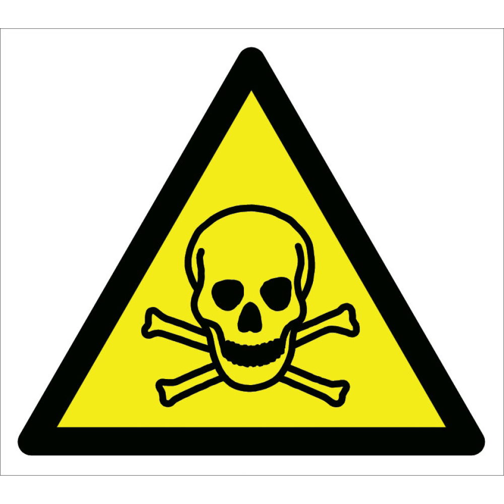 Caution Toxic Bullet Sign Signage Label