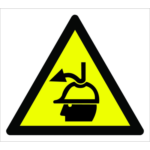 Caution Material Fall Hazard Sign Board Sign Label from Above