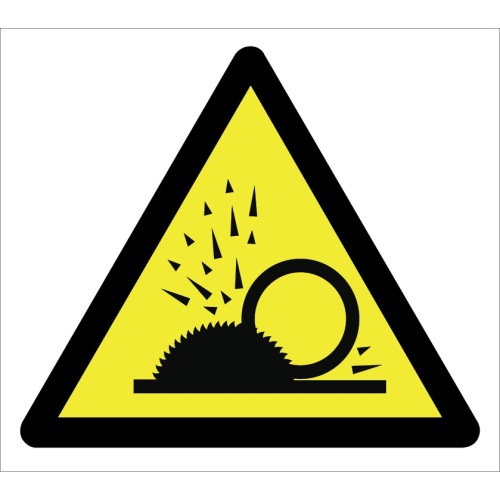 Caution Face Eye Burrs Splash Hazard Sign Signage Label