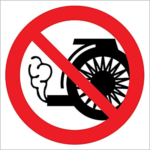 It is Forbidden to Keep the Vehicle in Working Condition Sign Board Signage Label EF2150