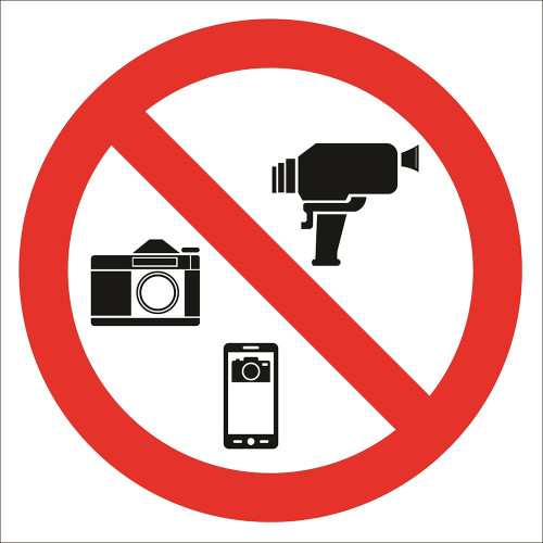 It is Forbidden to Take Photos and Videos Sign Board Sign Sticker EF2751