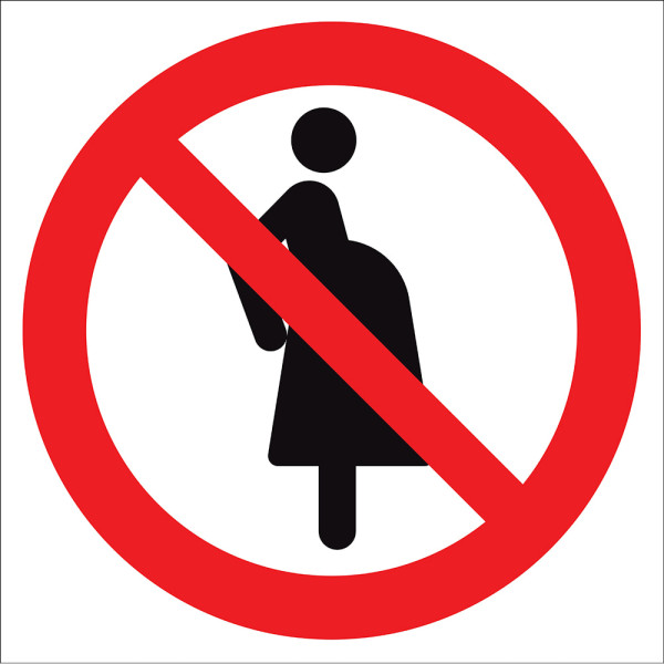 Pregnant Women Can not Enter Sign Board Sign Sticker EF1816