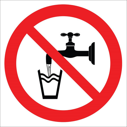 Non-Potable Water Sign Sign Sign Sticker EF2764