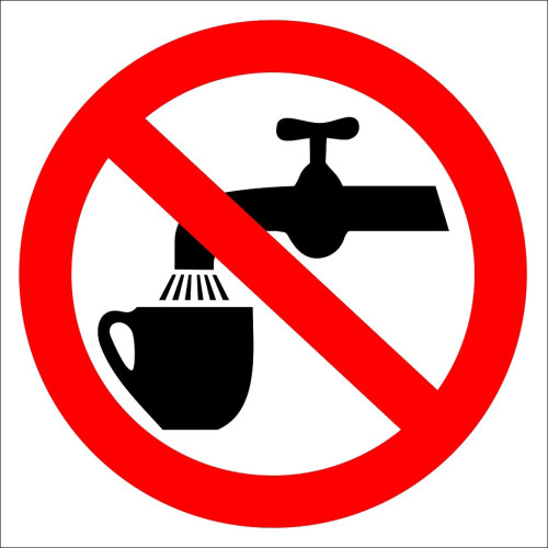 Non-Potable Water Sign Sign Sign Sticker EF2898