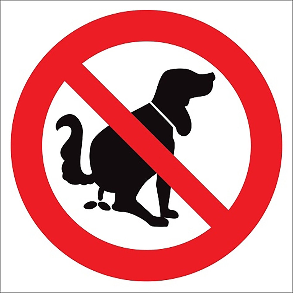 Do Not Leave Dog Feces On The Floor Sign Board Sign Sticker EF2145