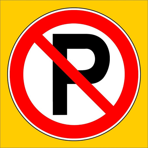 It Is Forbidden To Park Sign Board Signage Sticker PF1570