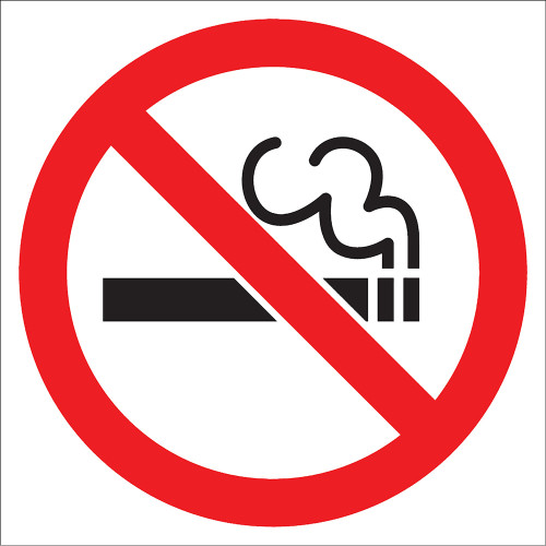 Non-Smoking Sign Board Signage Label EF1807