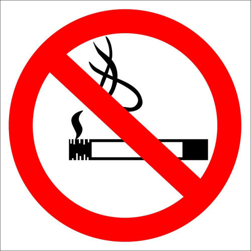 No Smoking Sign Sign Sign Sticker EF2862