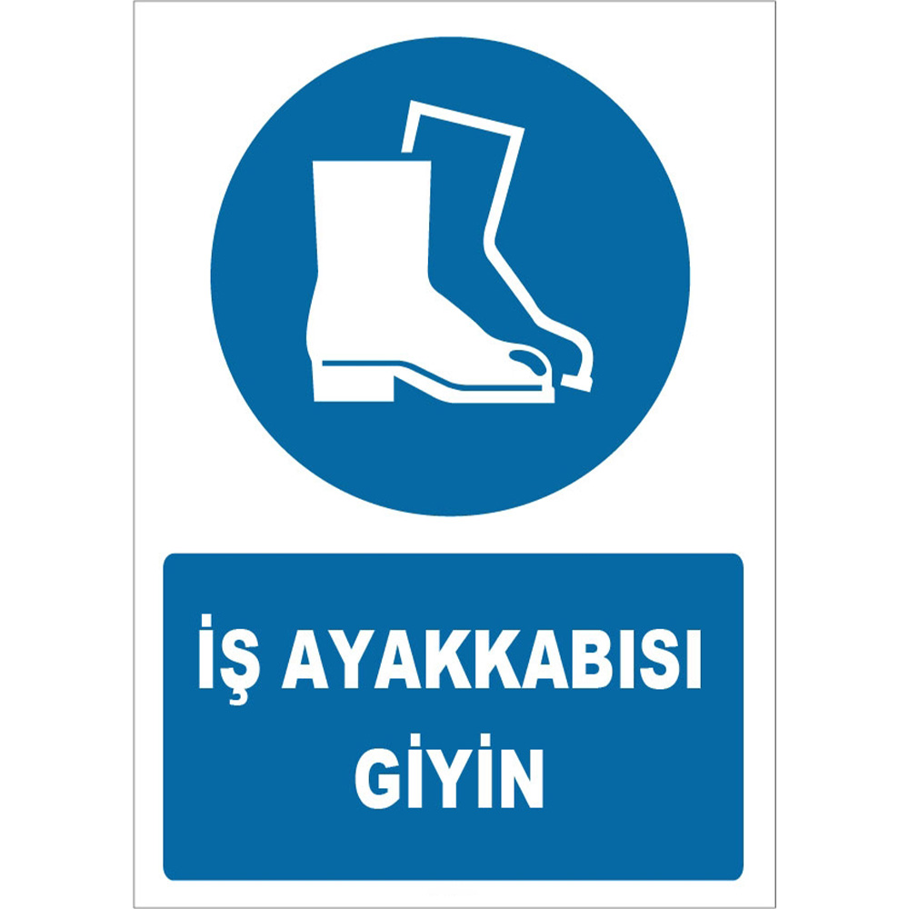 Wear Work Shoes Sign Board Sign Sticker ZY1540