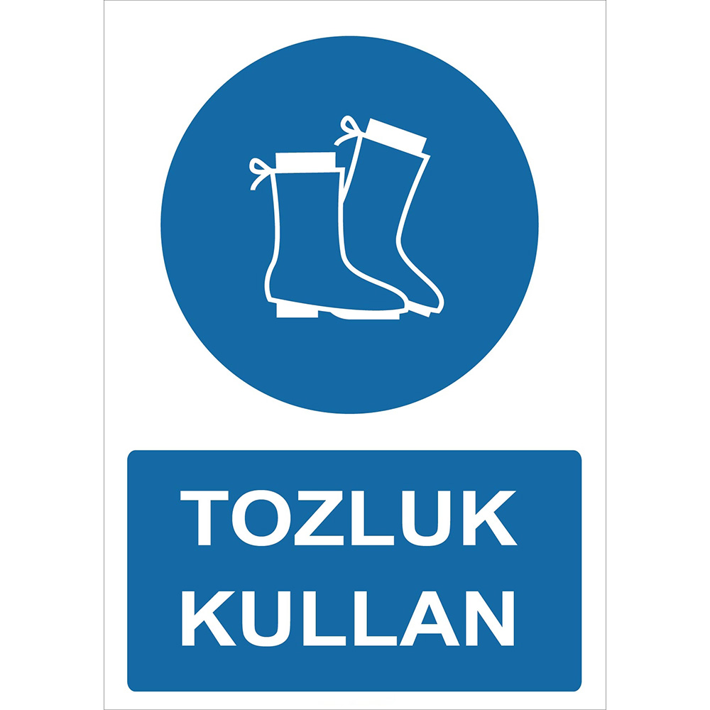 Tozluk Kullan İşareti Levhası Tabelası Etiketi YT7226