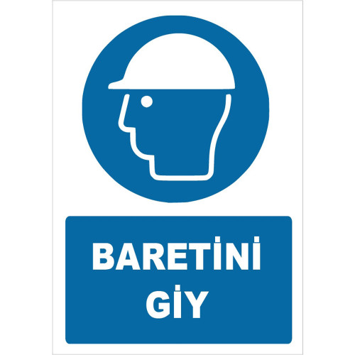 Baretini Giy İşareti Levhası Tabelası Etiketi ZY1442