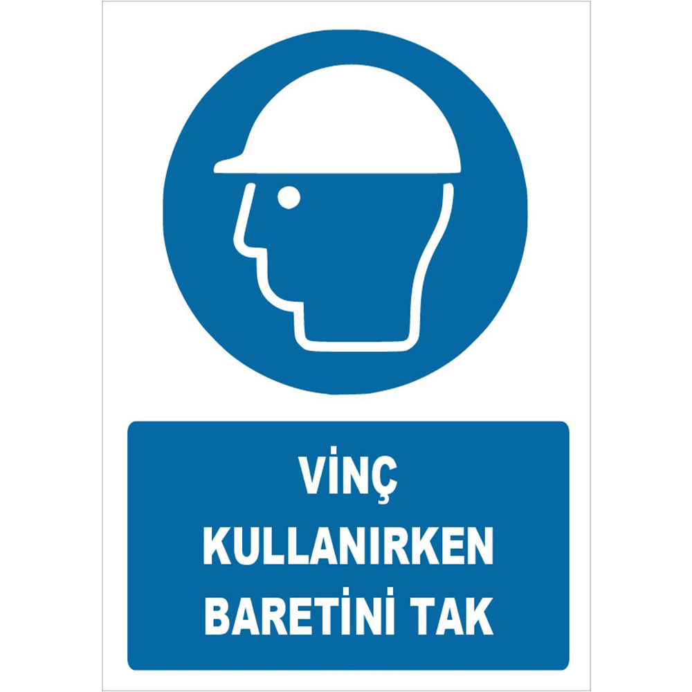 Put On Your Hard Hat When Using a Crane Sign Board Sign Label ZY1447