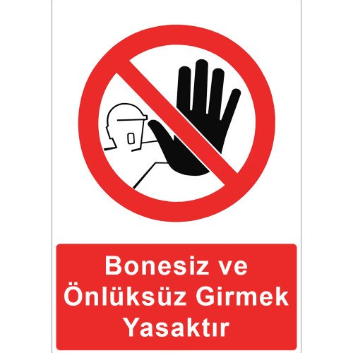 It is Forbidden to Enter without a Beanie and without an Apron Sign Board Sign Sticker GI5019