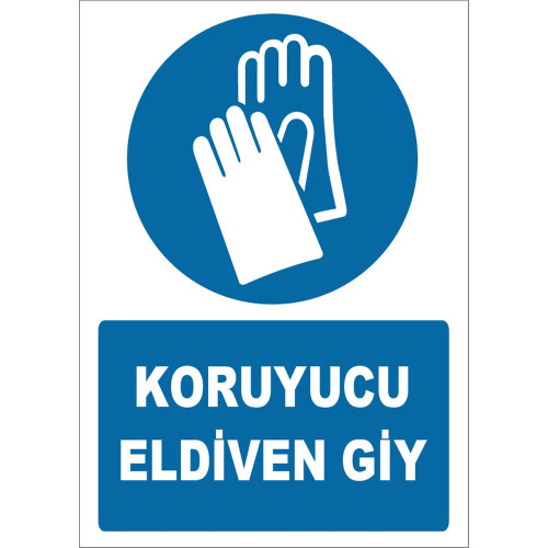 Wear Protective Gloves Sign Board Sign Sticker ZY1241