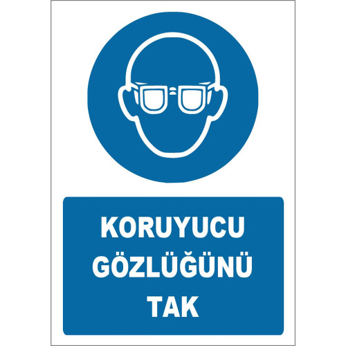 Put On Your Protective Glasses Sign Board Sign Sticker ZY1776