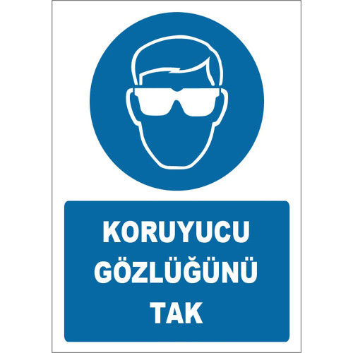 Put On Your Protective Glasses Sign Board Sign Sticker ZY1777