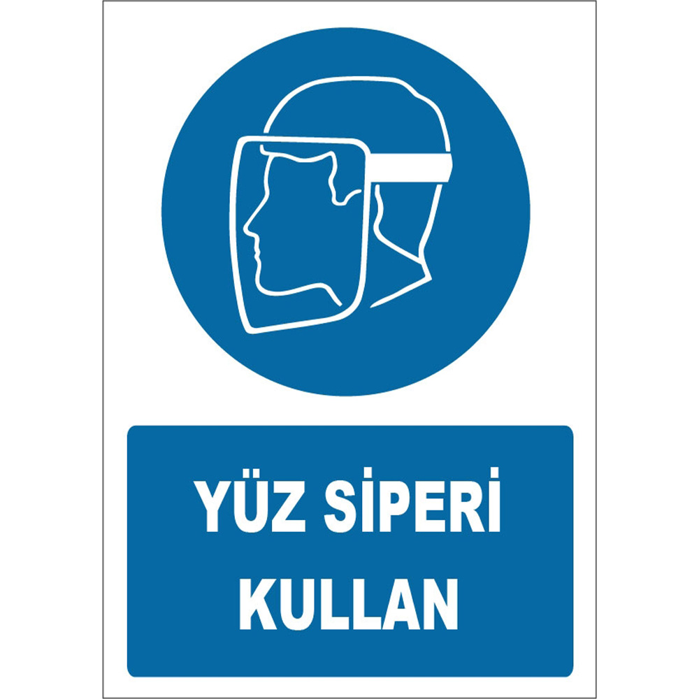 Use a Face Shield Icon Sign Board Sign Board Sticker ZY1785