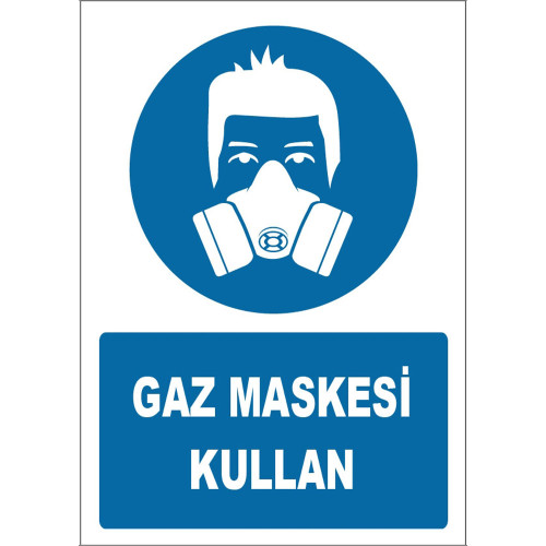 Use Gas Mask Sign Board Sign Sticker ZY1801