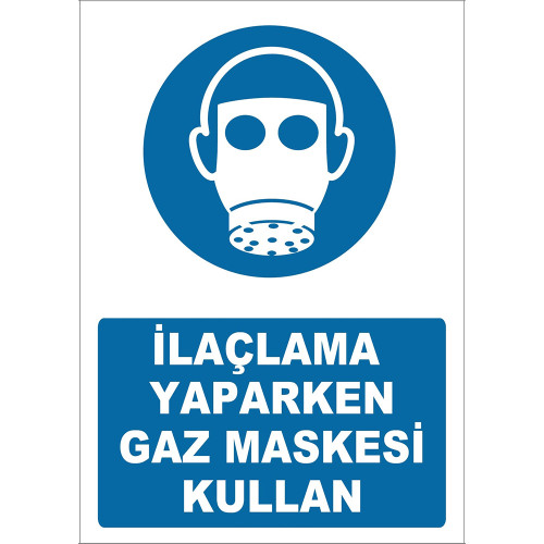 Use a Gas Mask When Spraying Sign Board Sign Label YT7288