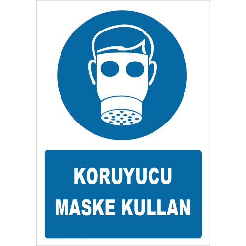 Protective Mask Wear Sign Sign Sign Sticker ZY1806