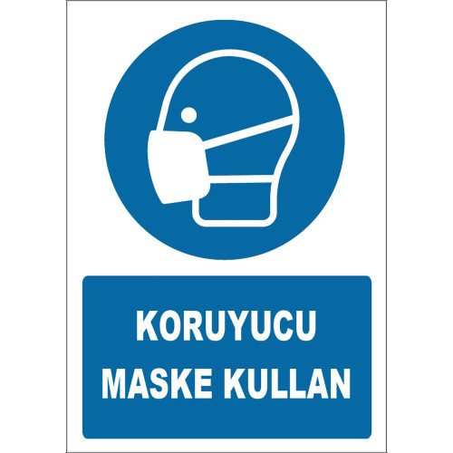 Use Protective Mask Label Sign Board Sign Board ZY1809