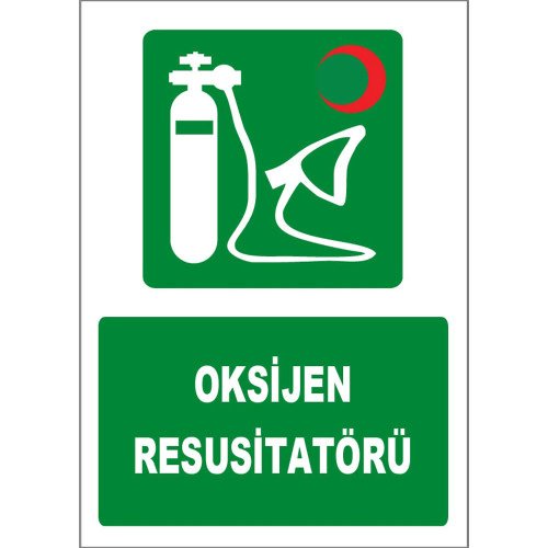 Oxygen Resuscitator Sign Board Sign Board Label ZY1824