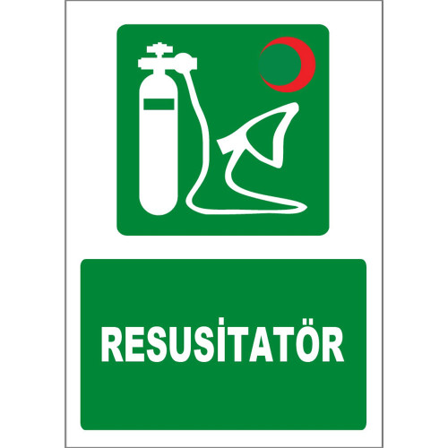 Resuscitator ISO 7010 Sign Board Signage Label ZY1823