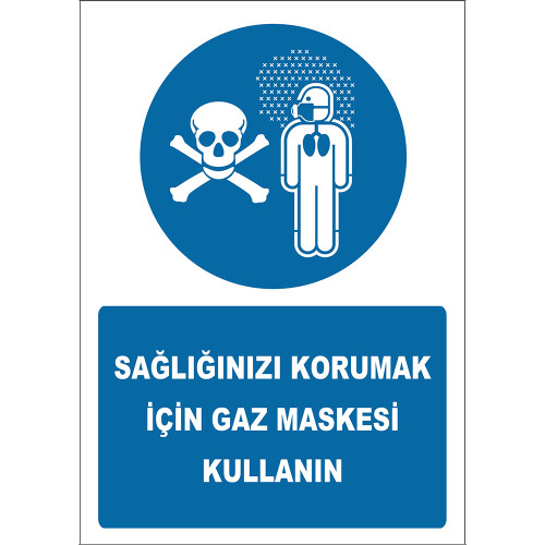 Use a Gas Mask To Protect Your Health Sign Board Sign Sticker EF2582