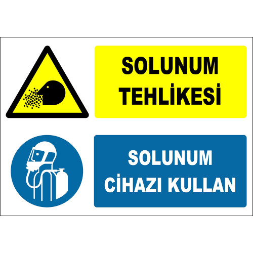 Respiratory Hazard Use Respirator Symbol Sign Board Signage Label ZY2780