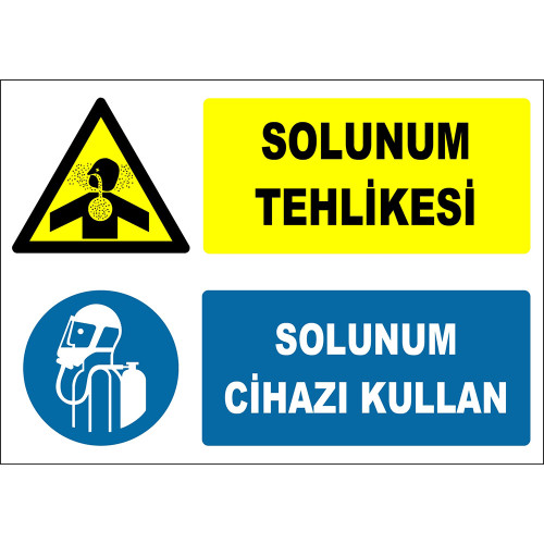 Respiratory Hazard Use Respirator Sign Board Signage Label ZY2832