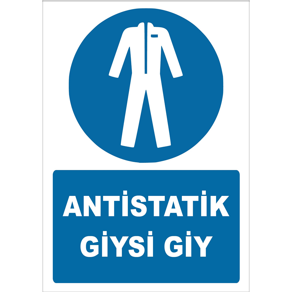 Antistatic Wear Clothes Sign Board Sign Sticker ZY2383