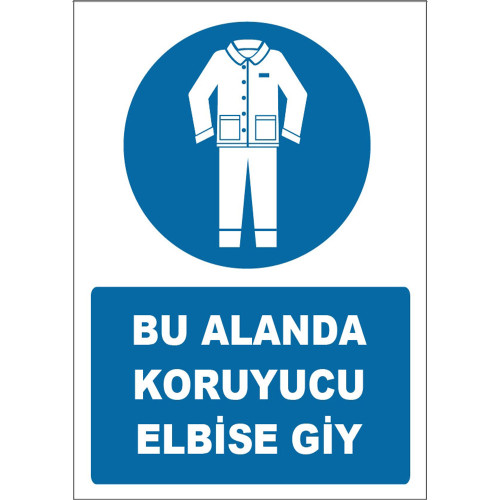 Wear Protective Clothing In This Area Symbol Sign Board Sign Sticker ZY1616