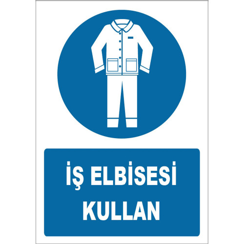 İş Elbisesi Kullan İşareti İşareti Levhası Tabelası Etiketi ZY1596